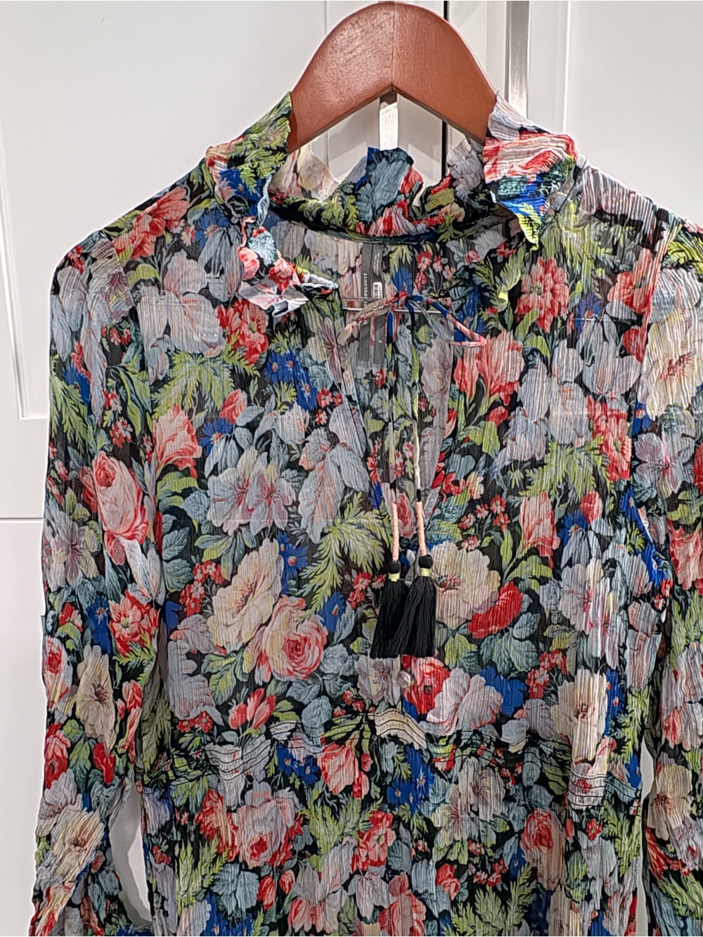 Anthropologie The Marais Printed Chiffon Maxi Dress - Picture 7 of 16